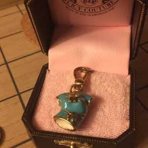 Teal blouse charm